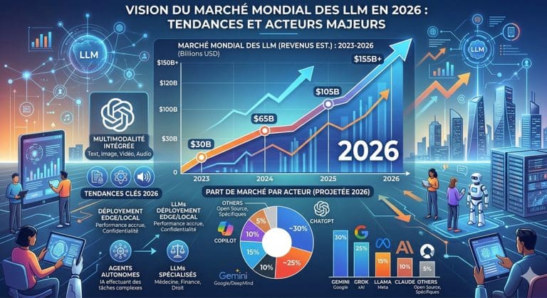 Le marché des LLM en chiffres : qui investit, qui gagne, qui perd en 2026 ?