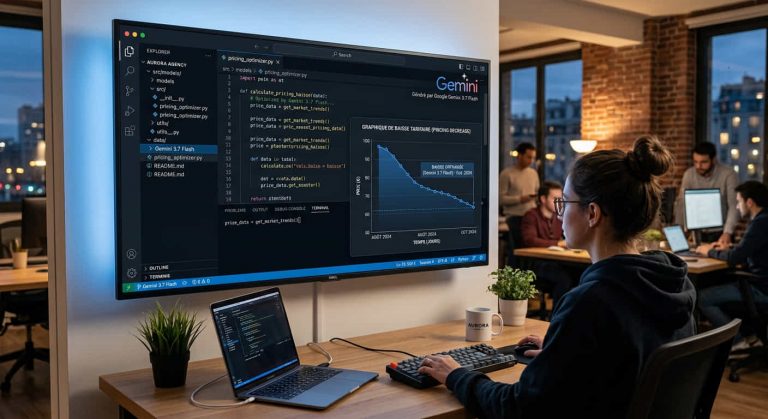 Gemini 3.7 Flash : coder avec l’IA à moitié prix ?