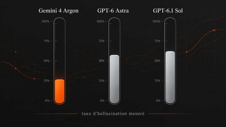 Gemini 4 Argon : 3 fois moins d’hallucinations que GPT-6