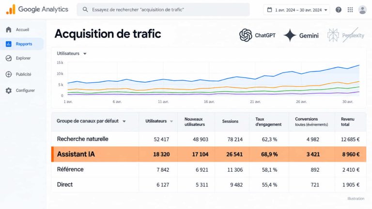 Trafic IA dans GA4 : vos chiffres sont-ils justes ?